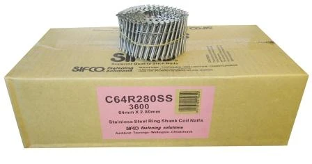 C64R280SS SIFCO® 64mm Stainless Ring Shank Coil Nails