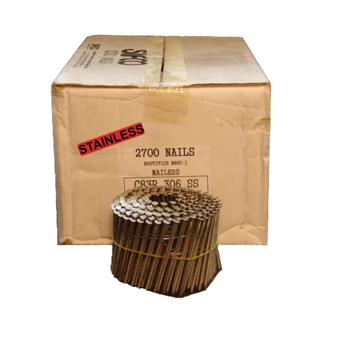 C83R306SS SIFCO® 83mm Stainless Ring Shank Coil Nails