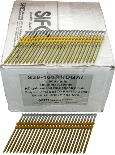 S38-100RHDGAL SIFCO® 100m x 3.80mm Hot Dip Galvanised Ring Shank Stick Nails