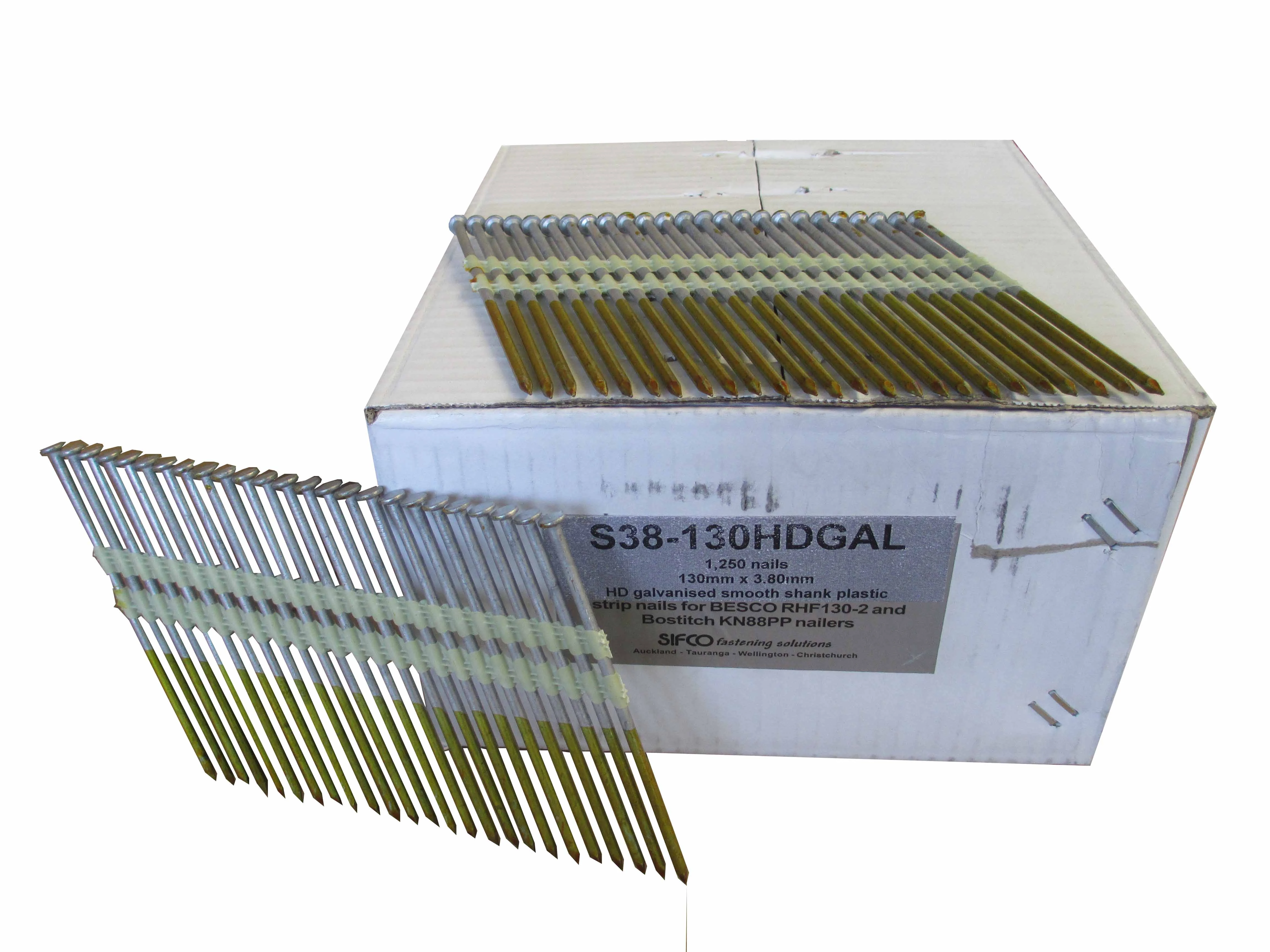 S38-130HDGAL SIFCO® 130mm x 3.80mm Hot Dip Galvanised Smooth Shanks Stick Nails