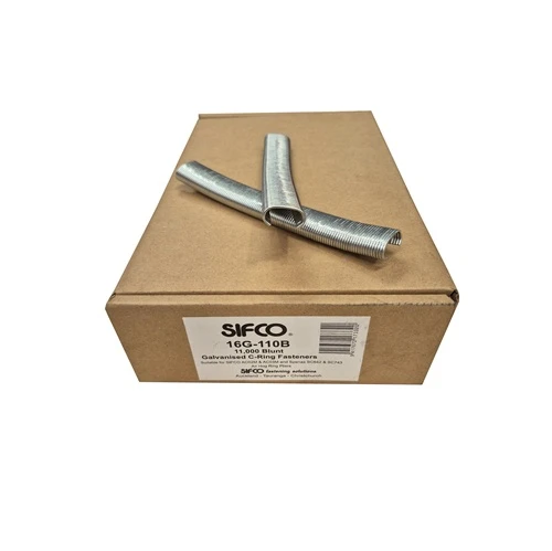 16G-110B SIFCO® 16mm Galvanised Blunt Point C-Rings 11,000pcs/Box