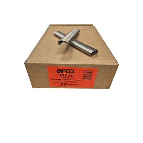 16SS-110 SIFCO® 16mm Stainless Sharp Point C-Rings 11,000pcs/Box