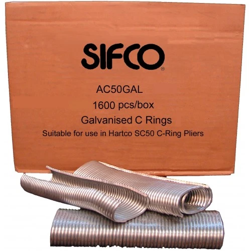 AC50GAL SIFCO® 11Ga. Hot Dip Galvanised Gabion Bag C-Rings 1,600pcs/Box