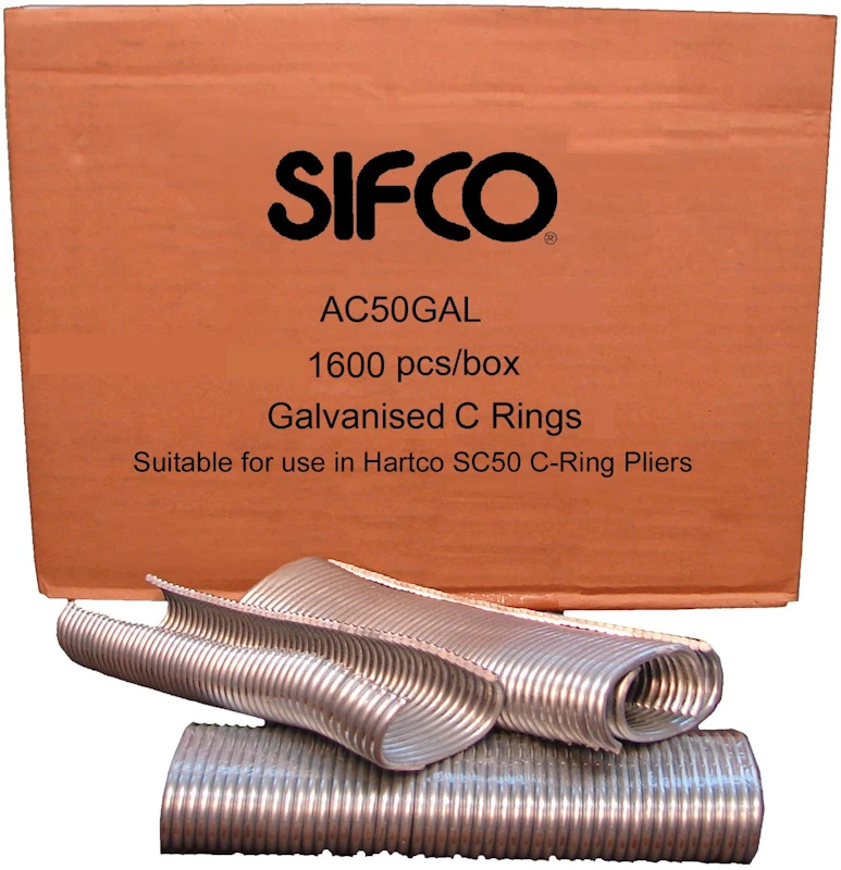 AC50GAL SIFCO® 11Ga. Hot Dip Galvanised Gabion Bag C-Rings 1,600pcs/Box