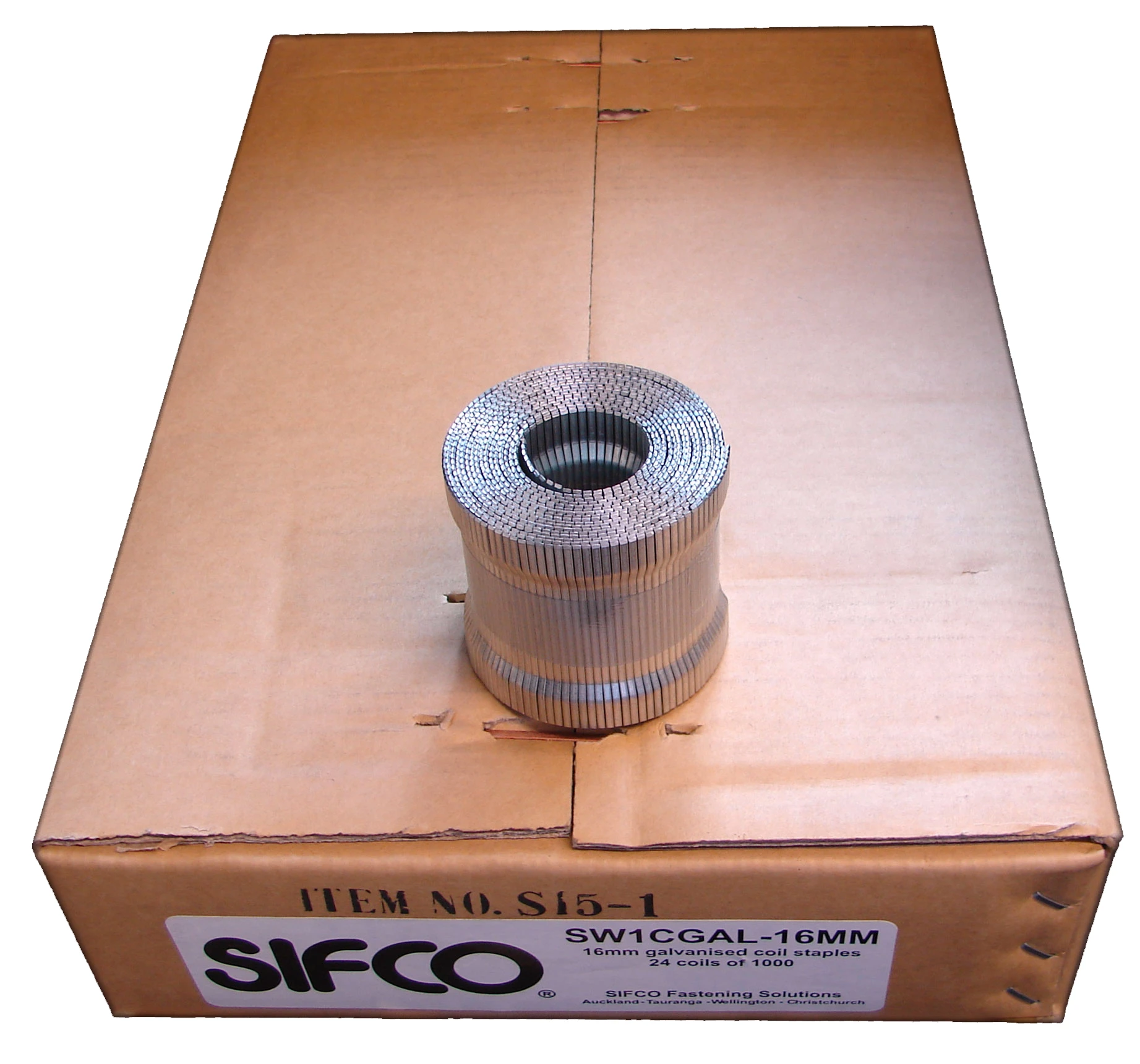 SW1CGAL-16MM SIFCO® 16mm Carton Staple for use in SIFCO® RASA-19 Air Carton Staplers
