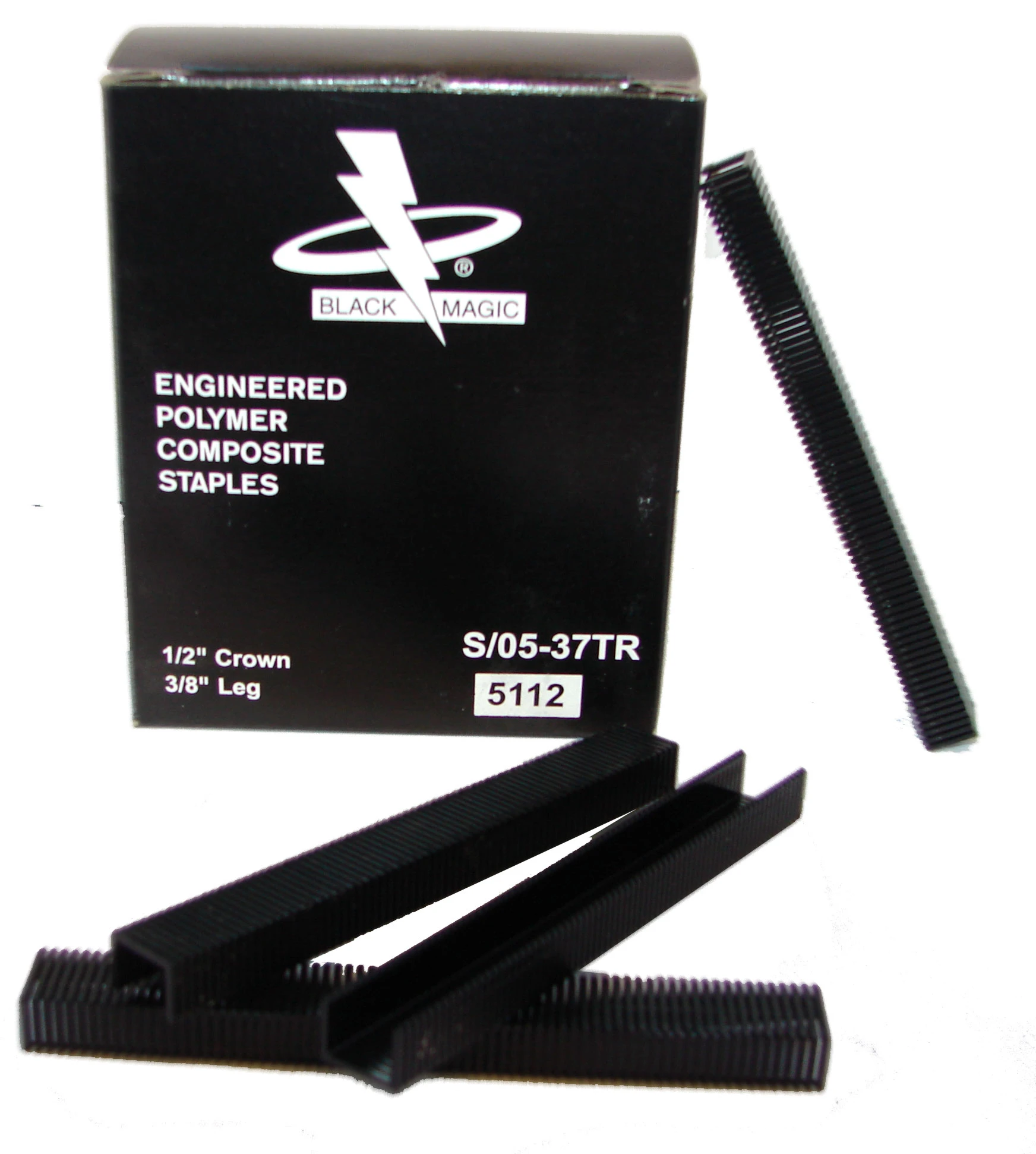 S/05-37TR RAPTOR® 10mm 19Ga. Black Polymer Staples 5,040pcs/Box