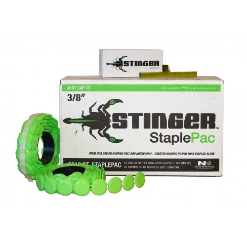 0136420 Stinger™ StaplePac, 25mm Plastic Caps & Staples 2,000pcs/Box