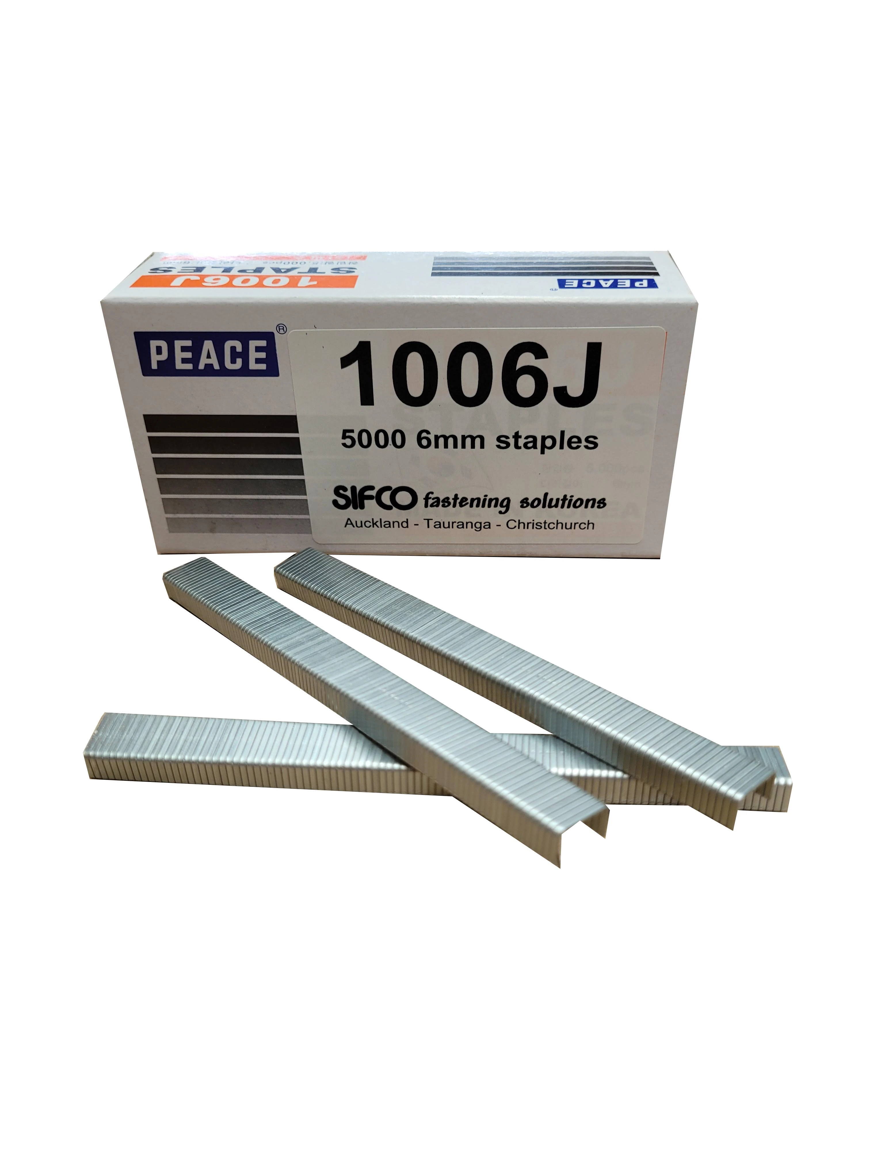 1006J SIFCO® 6mm Galvanised Industrial Staples 5,000pcs/box