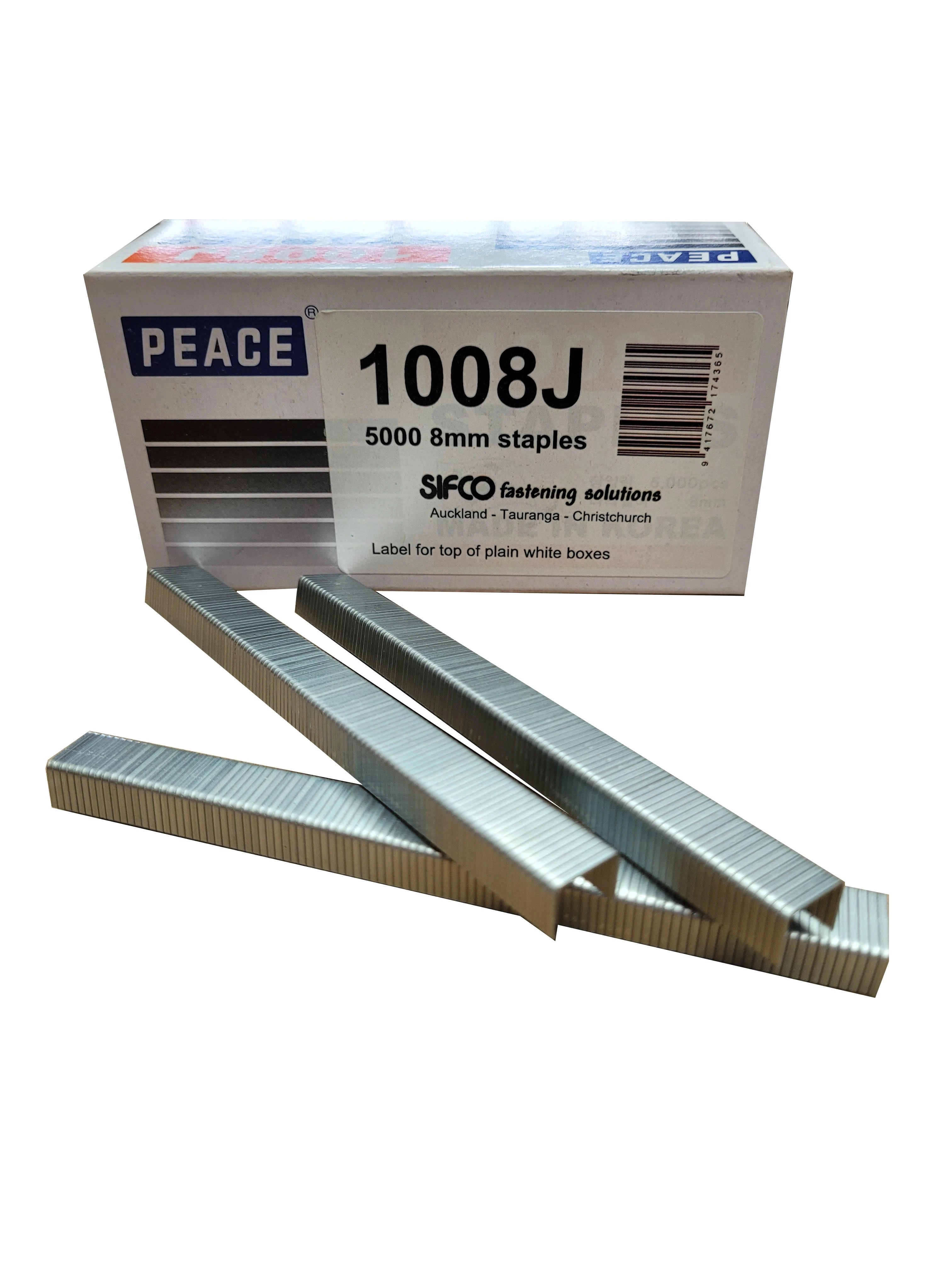 1008J SIFCO® 8mm Galvanised Industrial Staples 5,000pcs/box