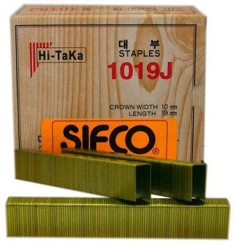 1019J SIFCO® 19mm Galvanised Industrial Staples 5,000pcs/box