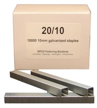 20/10 SIFCO® 10mm Galvanised Staples 10,000pcs/Box