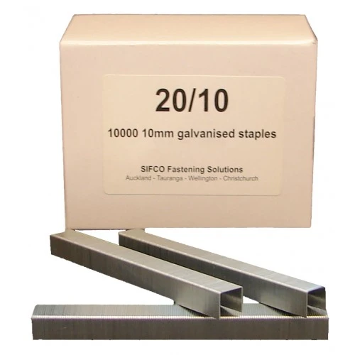 20/10 SIFCO® 10mm Galvanised Staples 10,000pcs/Box