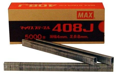408J MAX® 8mm Galvanised Industrial Staples 5,000pcs/Box