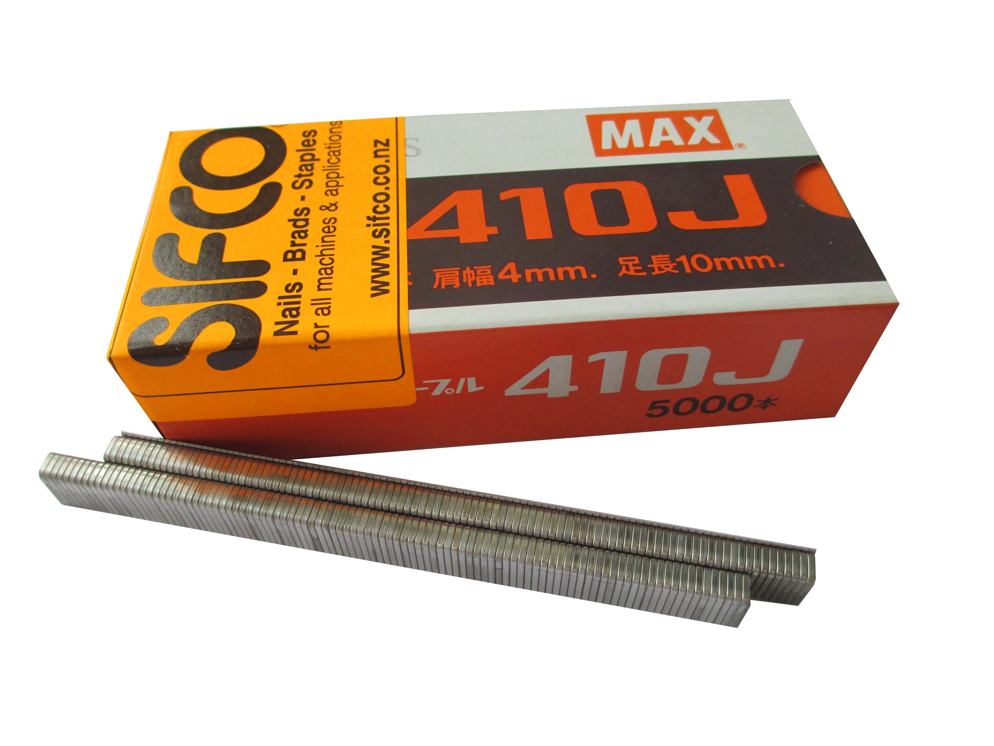 410J MAX® 10mm Galvanised Industrial Staples 5,000pcs/Box