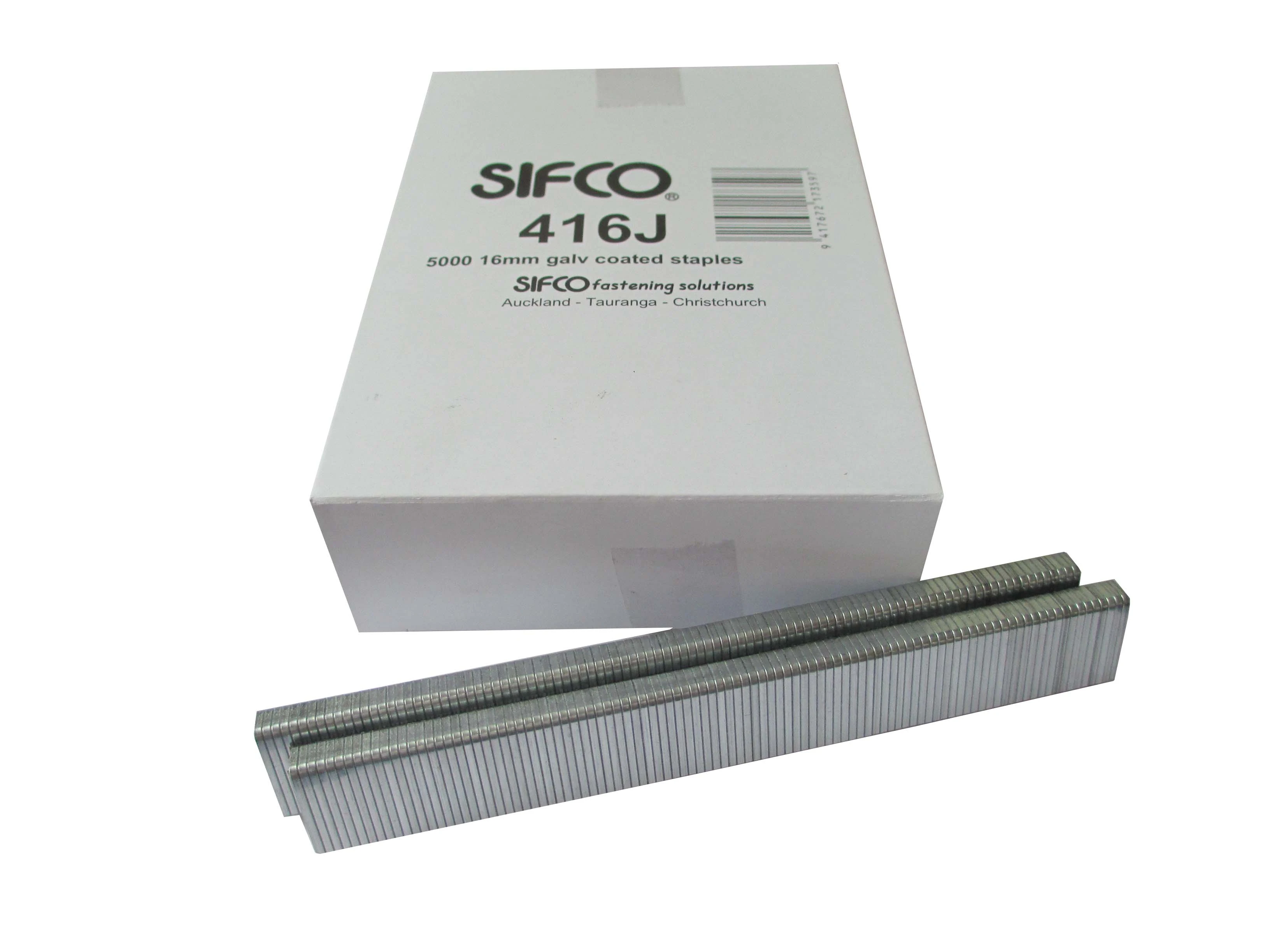 416J SIFCO® 16mm Galvanised Industrial Staples 5,000pcs/Box
