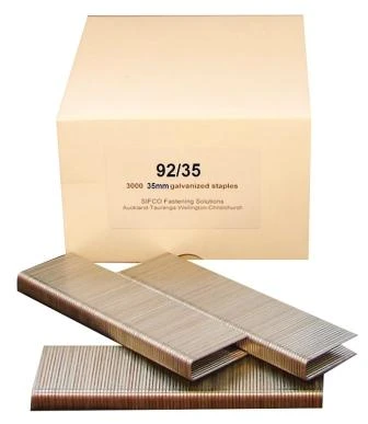 92/35 SIFCO® 35mm Galvanised 18Ga. Industrial Staples for use in Air Staplers 3,000pcs/Box
