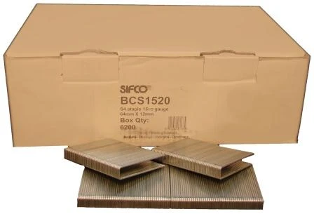 BCS1520 SIFCO® 64mm 15.5Ga. Galvanised Staples 6,200pcs/Box