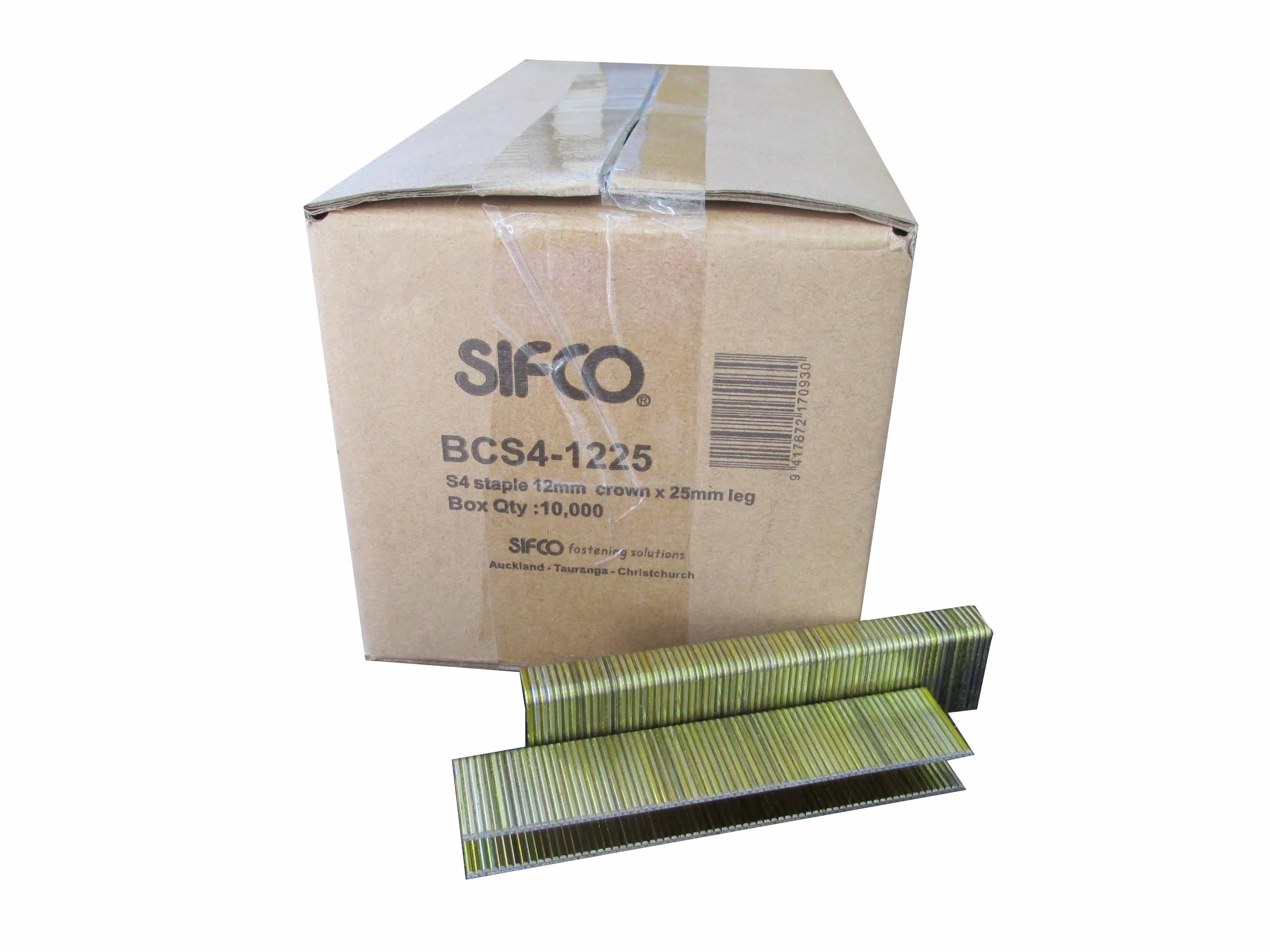 BCS4-1225 SIFCO® 25mm 16Ga. Galvanised Staples 10,000pcs/Box