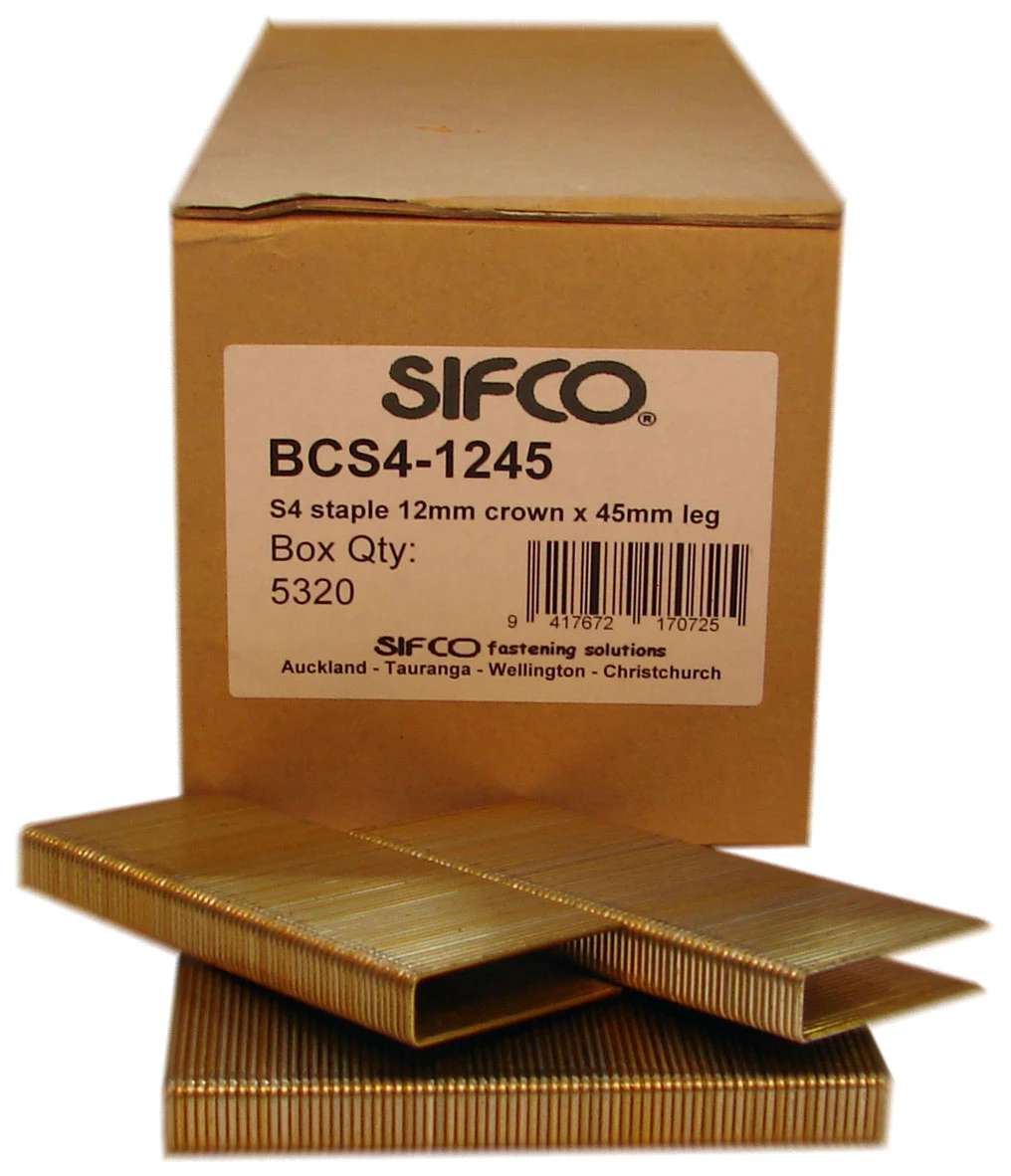 BCS4-1245 SIFCO® 45mm Galvanised Staples 10,000pcs/Box