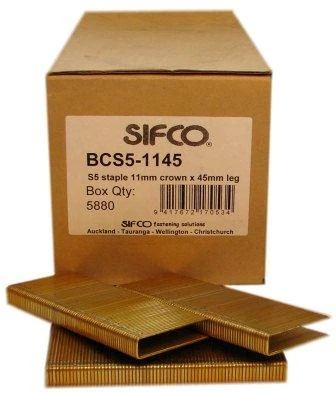 BCS5-1145 SIFCO® 45mm 16Ga. Galvanised Staples 10,000pcs/Box