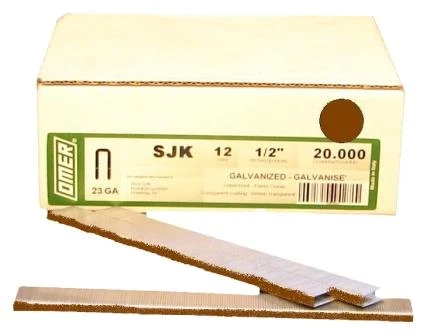 SJK/12BROWN OMER® 12mm Galvanised Staples 20,000pcs/box