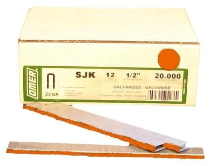 SJK/12ORANGE OMER® 12mm Galvanised Staples 20,000pcs/box