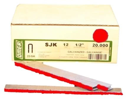 SJK/12RED OMER® 12mm Galvanised Staples 20,000pcs/box