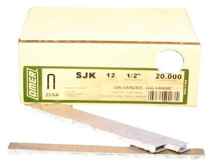 SJK/12WHITE OMER® 12mm Galvanised Staples 20,000pcs/box