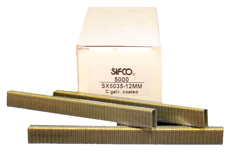 SX5035-12MM SIFCO® 12mm Galvanised Staple for use in Bostitch T40SX air stapler