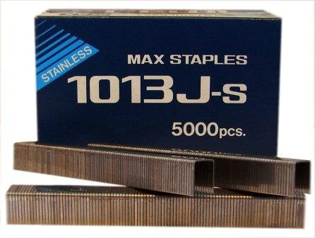 1013J-S MAX® 13mm Stainless Industrial Staples 5,000pcs/box