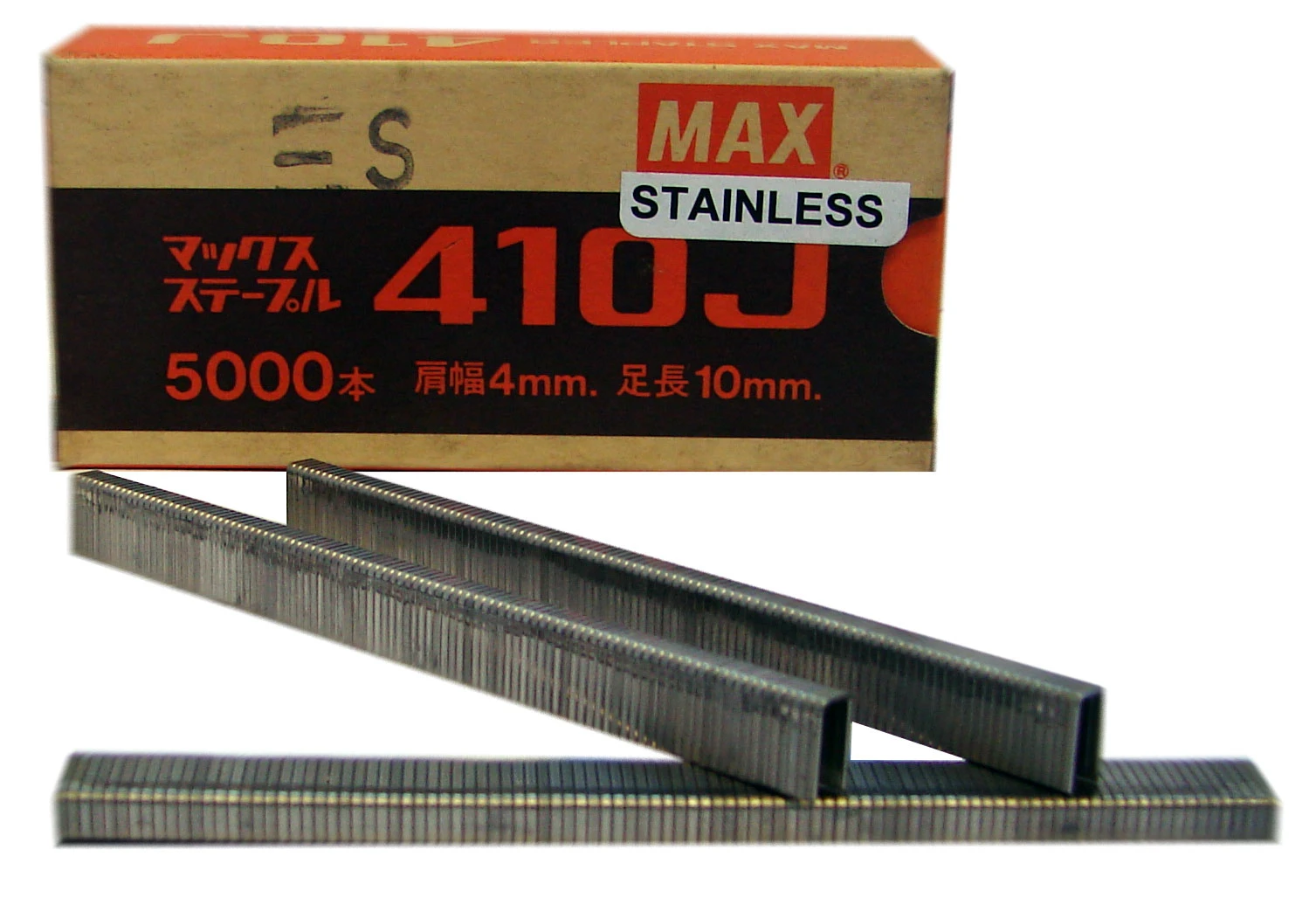 410J-S MAX® 10mm Stainless Staples 5,000pcs/Box