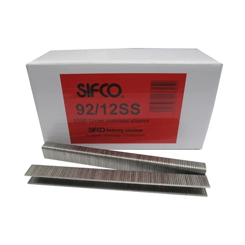 92/12SS-5M SIFCO® 12mm Stainless Steel 18Ga. Industrial Staples for use in Air Staplers 5,000pcs/Box