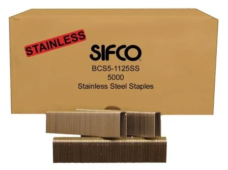 BCS5-1125SS SIFCO® 25mm 16Ga. Stainless Staples 5,000pcs/Box