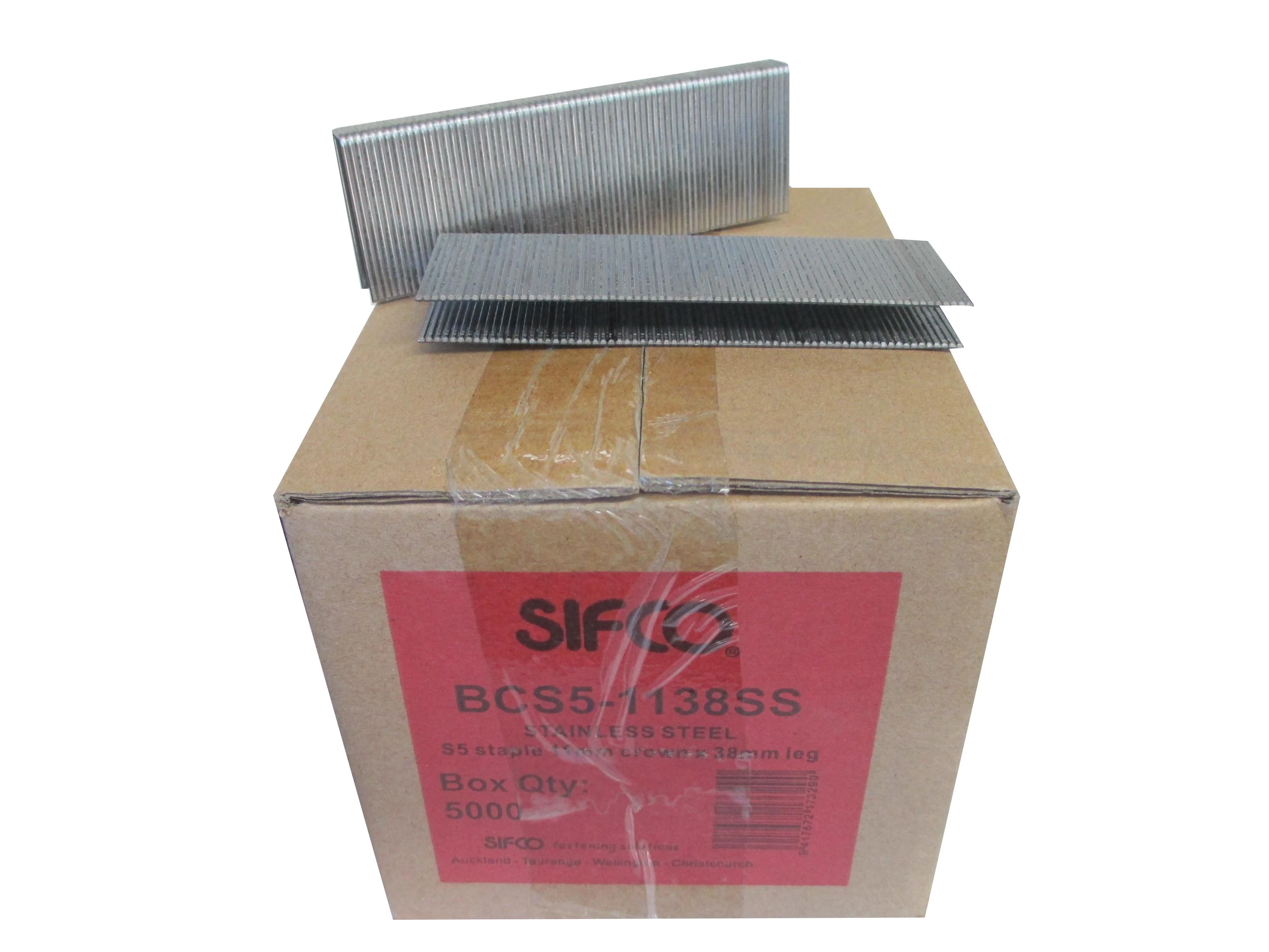 BCS5-1138SS SIFCO® 38mm 16Ga. Stainless Staples 5,000pcs/Box