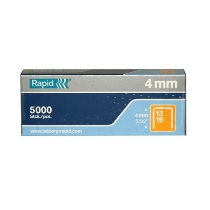 13/4 RAPID 4mm Galvanised Staples 5,000pcs/box
