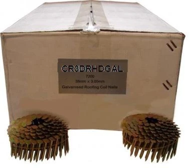 CR3DRHDGAL SIFCO® 32mm Hot Dip Galvanised Ring Shank Roofing Coil Nails 7,200pcs/box