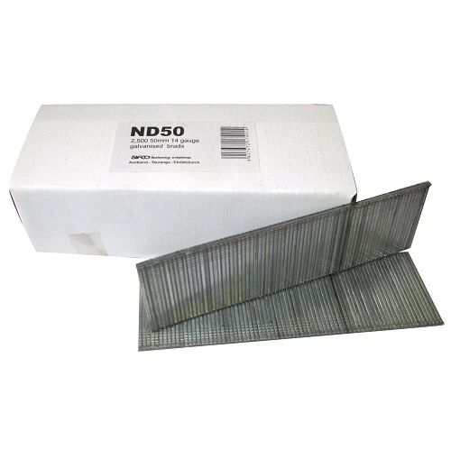 ND50 SIFCO® 50mm 14Ga. Galvanised Brad 2,500pcs/box