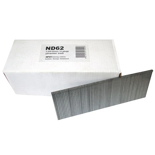 ND62 SIFCO® 62mm 14Ga. Galvanised Brads 2,500pcs/Box