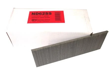 ND62SS SIFCO® 62mm 14Ga. Stainless Brads 2,500pcs/Box